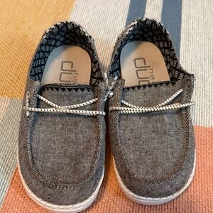 Hey Dude Kids Gray Moccasins